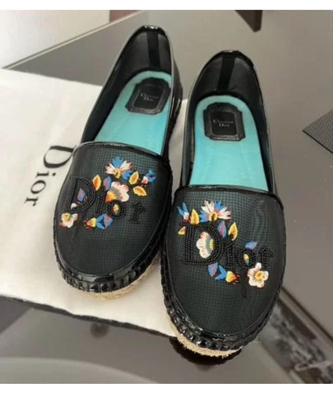 CHRISTIAN DIOR Черные балетки, фото 2