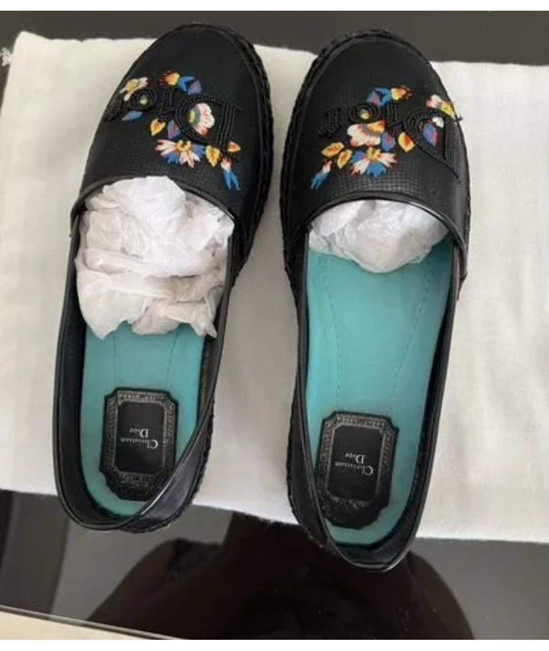 CHRISTIAN DIOR Черные балетки, фото 6