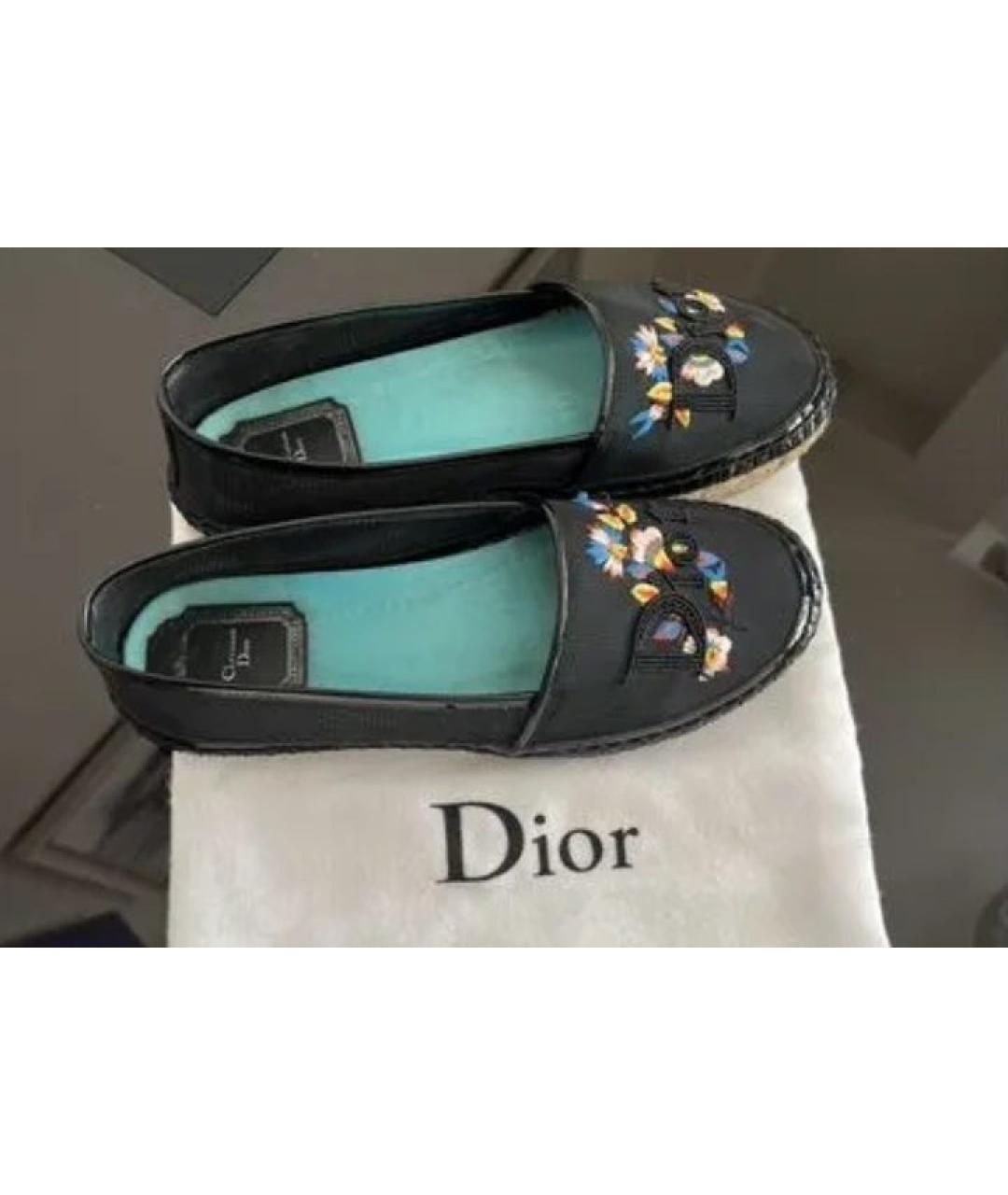 CHRISTIAN DIOR Черные балетки, фото 4