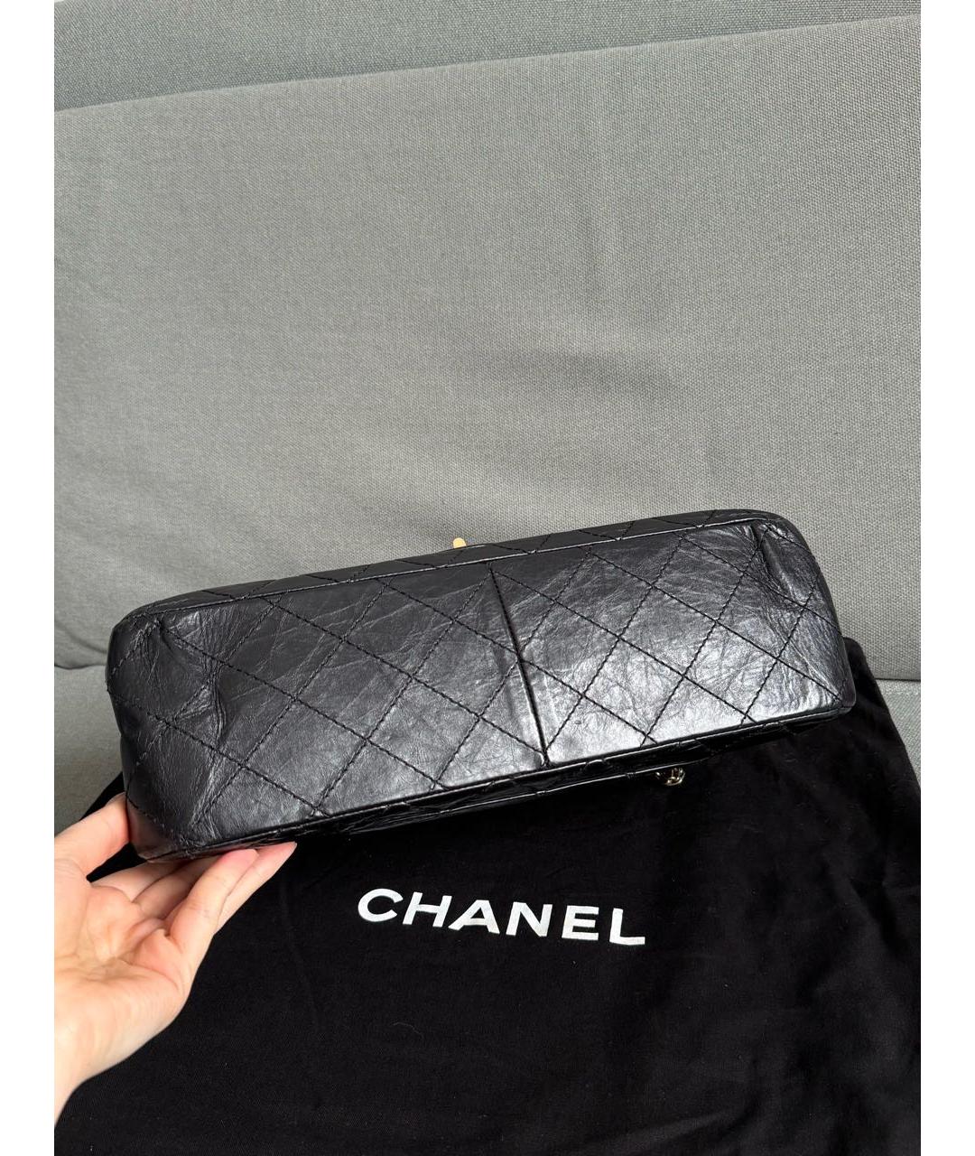 CHANEL Черная кожаная сумка через плечо, фото 2