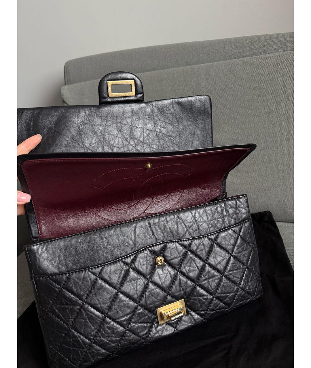 CHANEL Черная кожаная сумка через плечо, фото 4