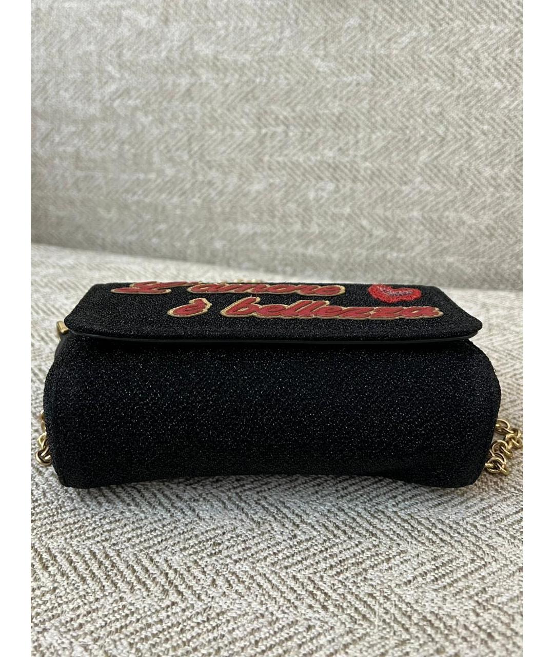 DOLCE&GABBANA Черная сумка через плечо, фото 2