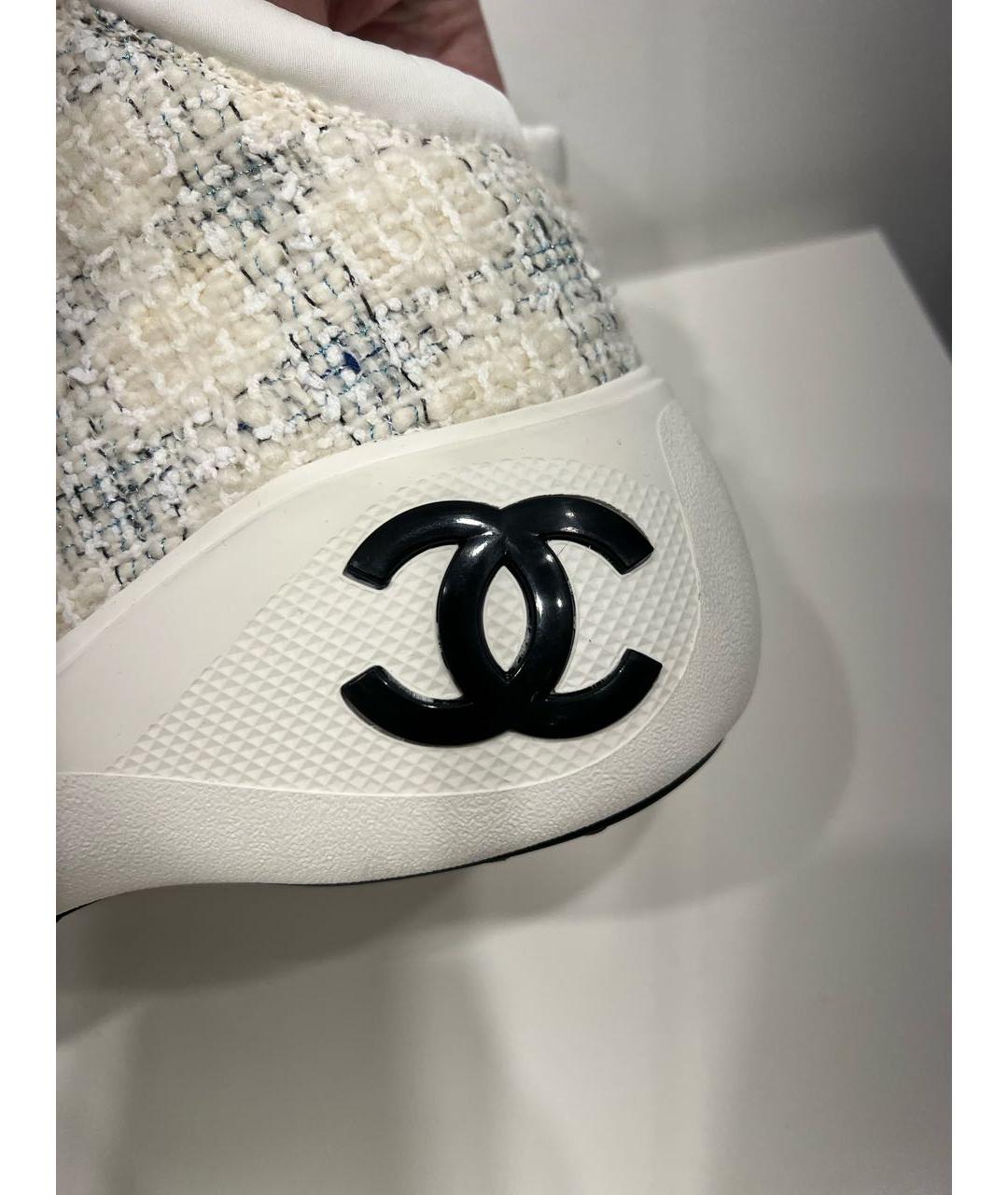 CHANEL Белые кроссовки, фото 5