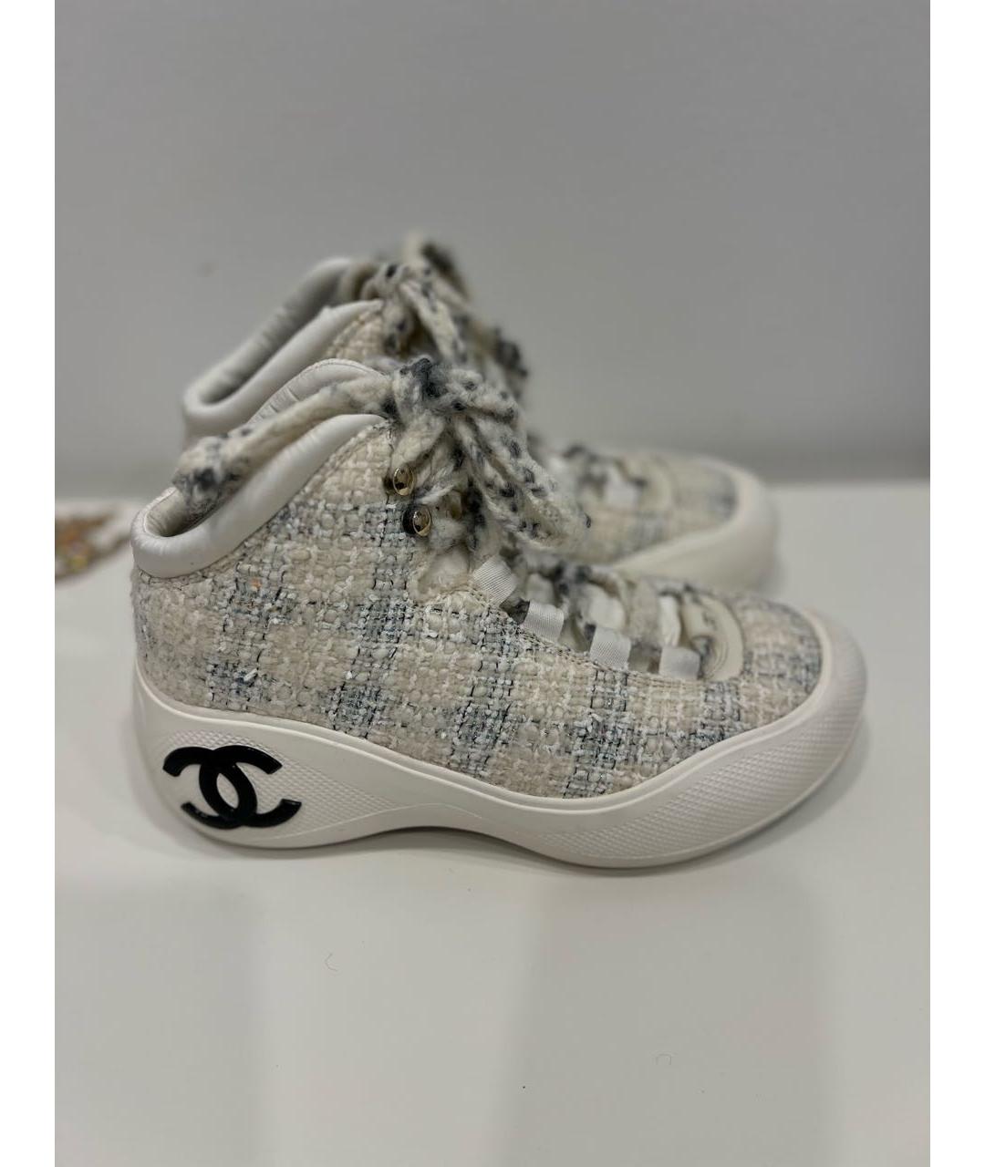 CHANEL Белые кроссовки, фото 6