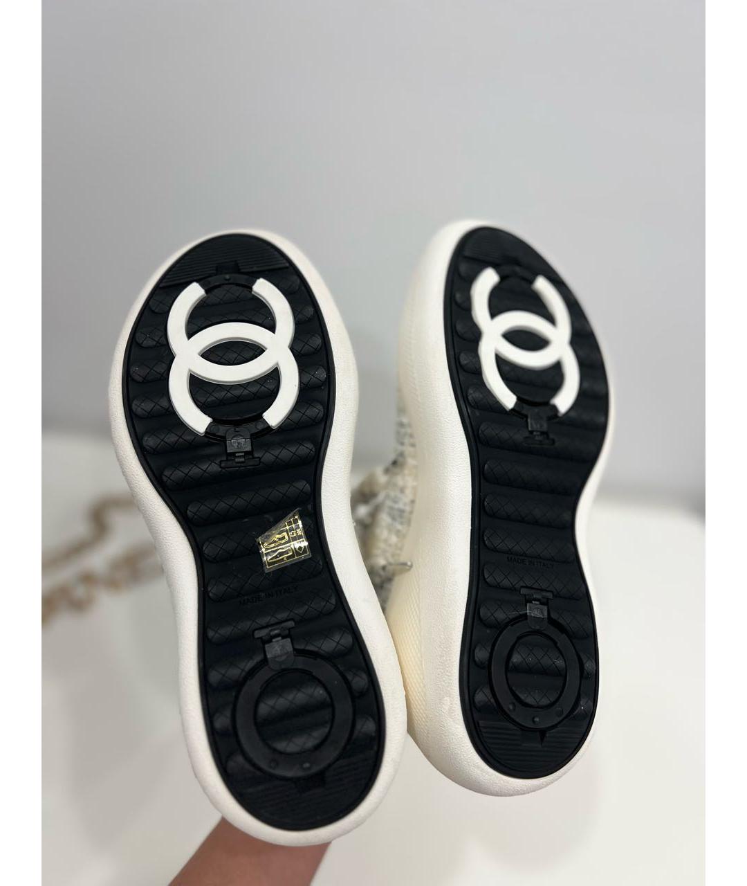 CHANEL Белые кроссовки, фото 3
