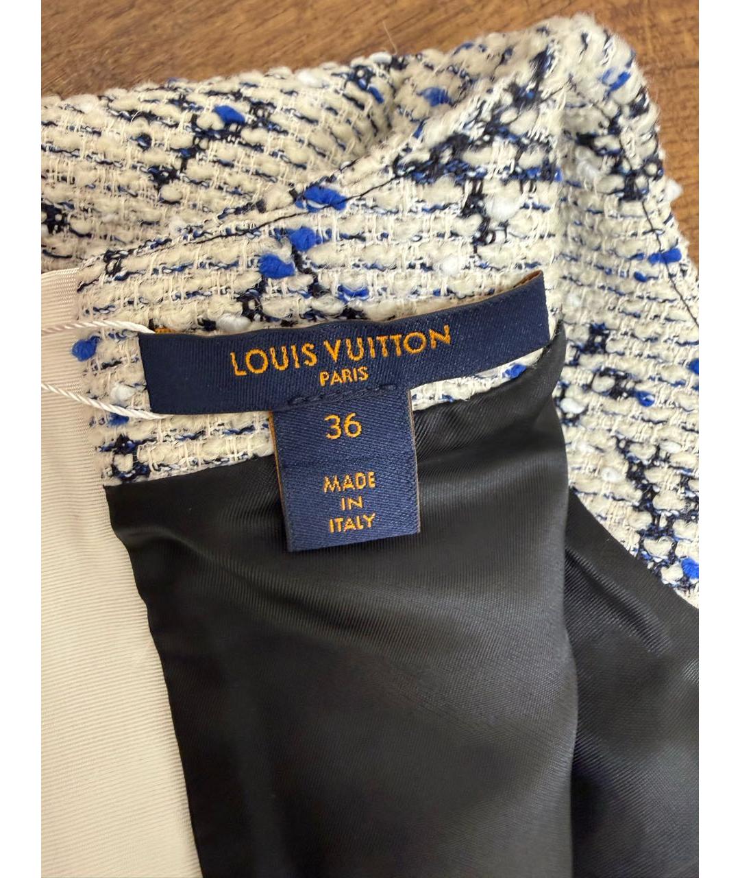 LOUIS VUITTON Мульти хлопковое повседневное платье, фото 3