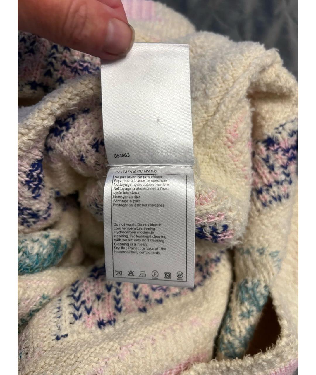 CHANEL Бежевое хлопковое повседневное платье, фото 3