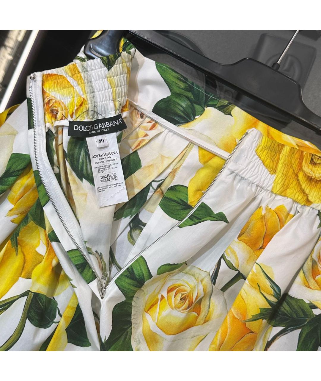 DOLCE&GABBANA Хлопковая юбка миди, фото 3