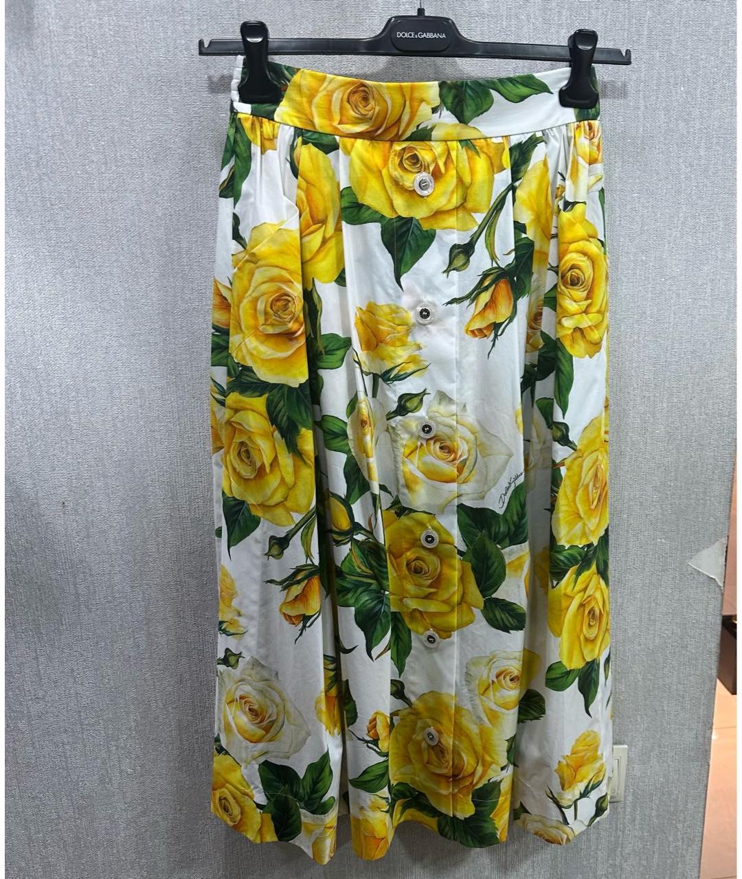 DOLCE&GABBANA Хлопковая юбка миди, фото 5