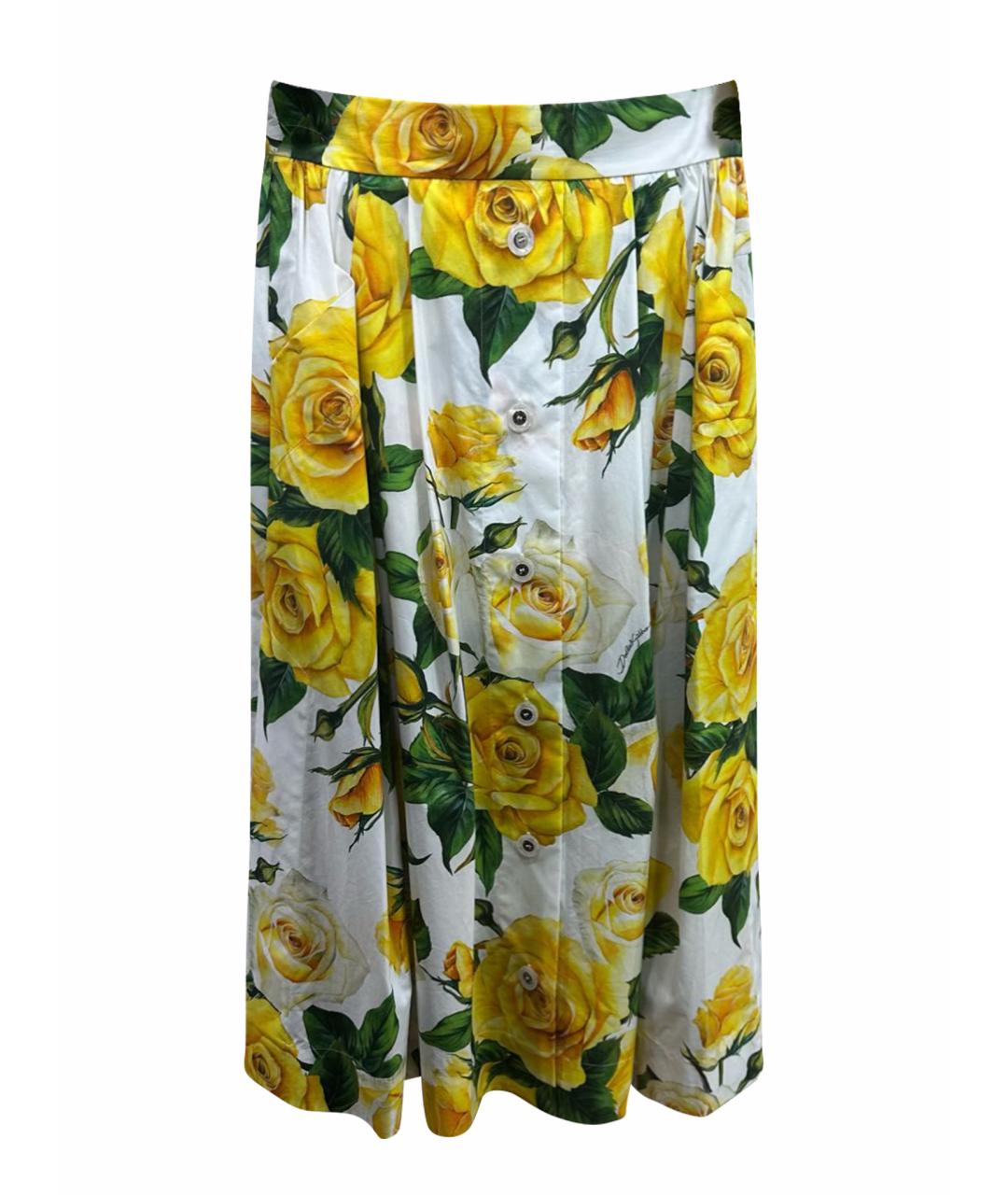 DOLCE&GABBANA Хлопковая юбка миди, фото 1