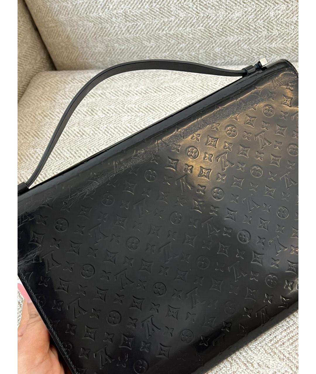 LOUIS VUITTON Черная сумка с короткими ручками, фото 2