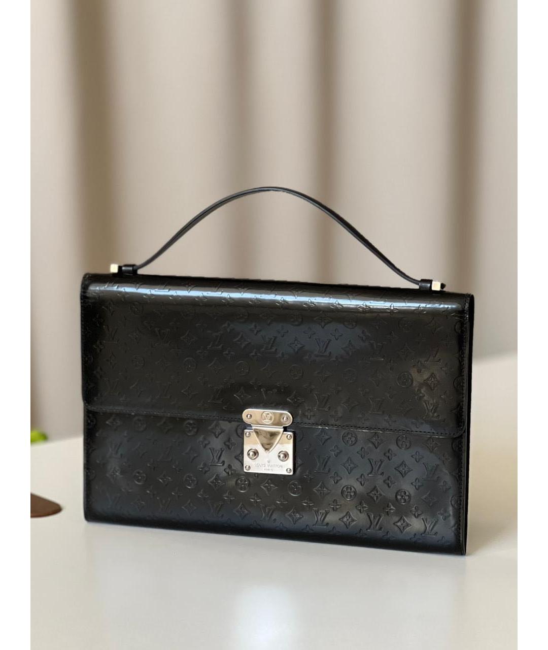 LOUIS VUITTON Черная сумка с короткими ручками, фото 9