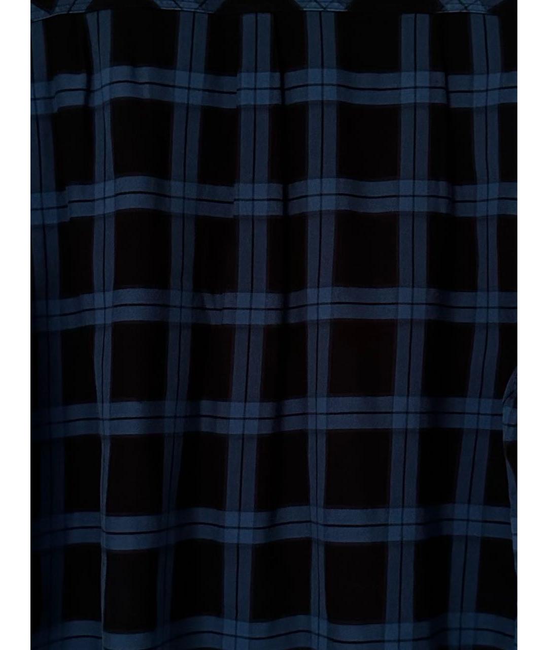 BURBERRY Темно-синяя хлопковая рубашка, фото 4