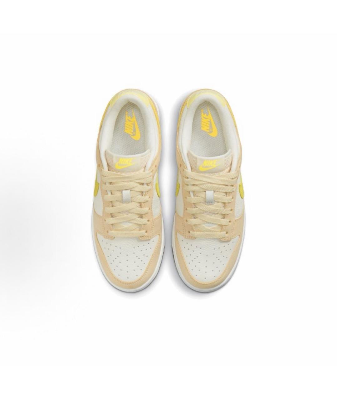NIKE Желтые кожаные кроссовки, фото 4