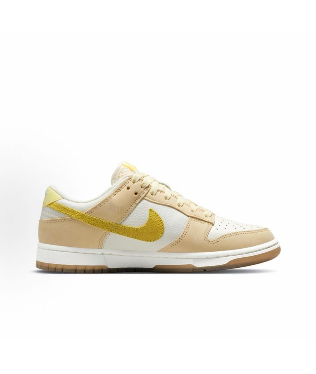NIKE Желтые кожаные кроссовки, фото 2