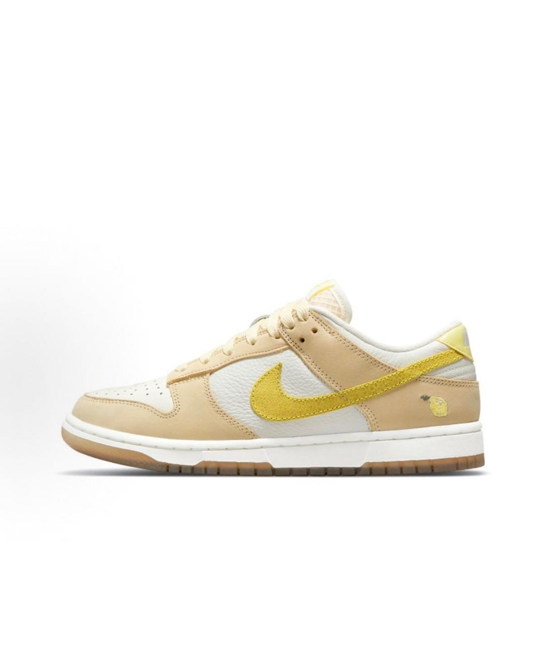 NIKE Желтые кожаные кроссовки, фото 9