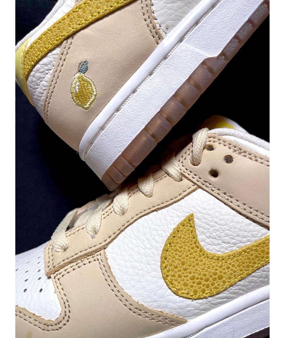 NIKE Желтые кожаные кроссовки, фото 8