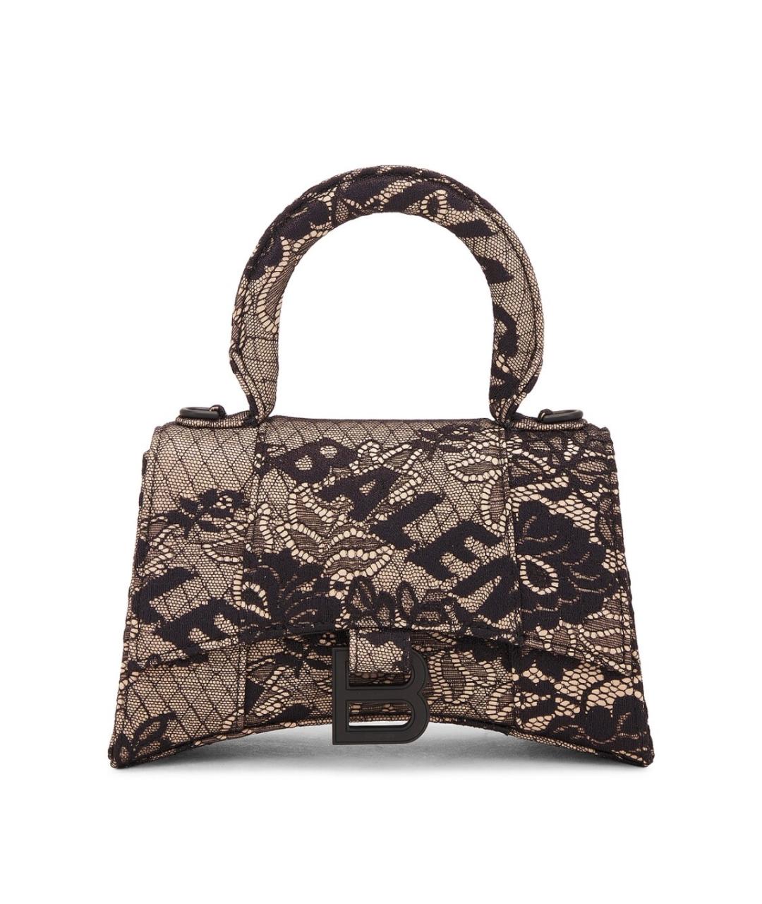 BALENCIAGA Черная кожаная сумка через плечо, фото 1