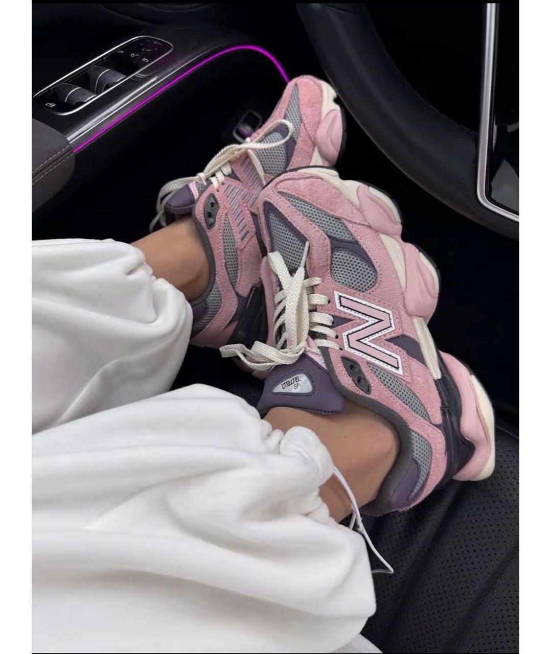 NEW BALANCE Розовые замшевые кроссовки, фото 5