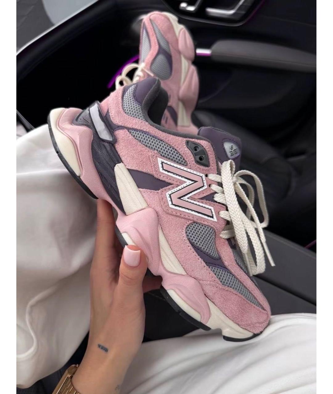 NEW BALANCE Розовые замшевые кроссовки, фото 6