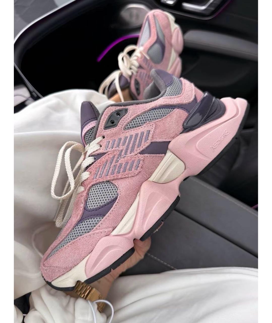 NEW BALANCE Розовые замшевые кроссовки, фото 7