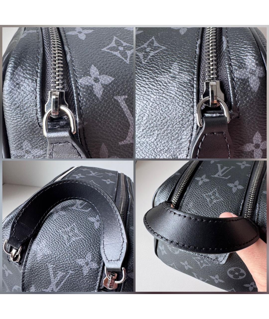 LOUIS VUITTON Черная барсетка, фото 8