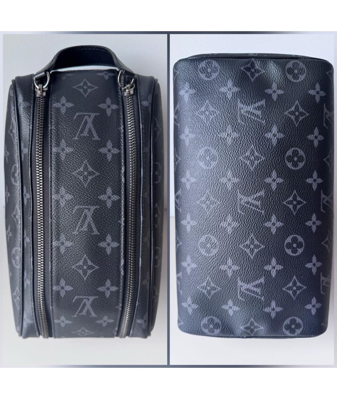 LOUIS VUITTON Черная барсетка, фото 5