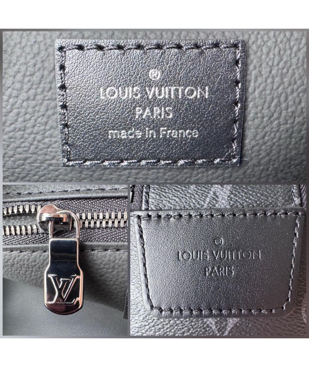 LOUIS VUITTON Черная барсетка, фото 7