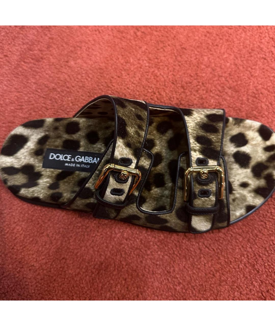 DOLCE&GABBANA Текстильные шлепанцы, фото 2