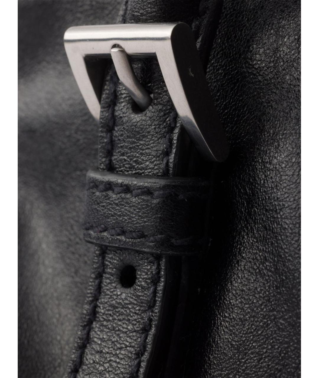PRADA Черная кожаная сумка тоут, фото 3