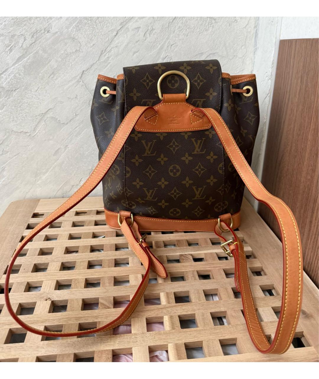 LOUIS VUITTON Коричневый рюкзак, фото 4