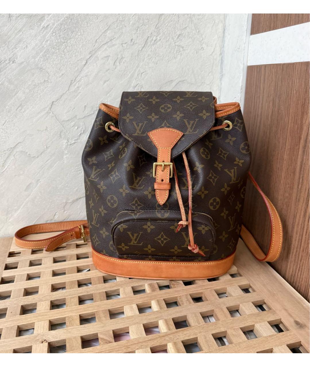 LOUIS VUITTON Коричневый рюкзак, фото 9