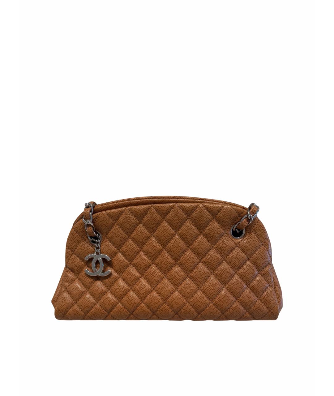 CHANEL Оранжевая кожаная сумка через плечо, фото 1