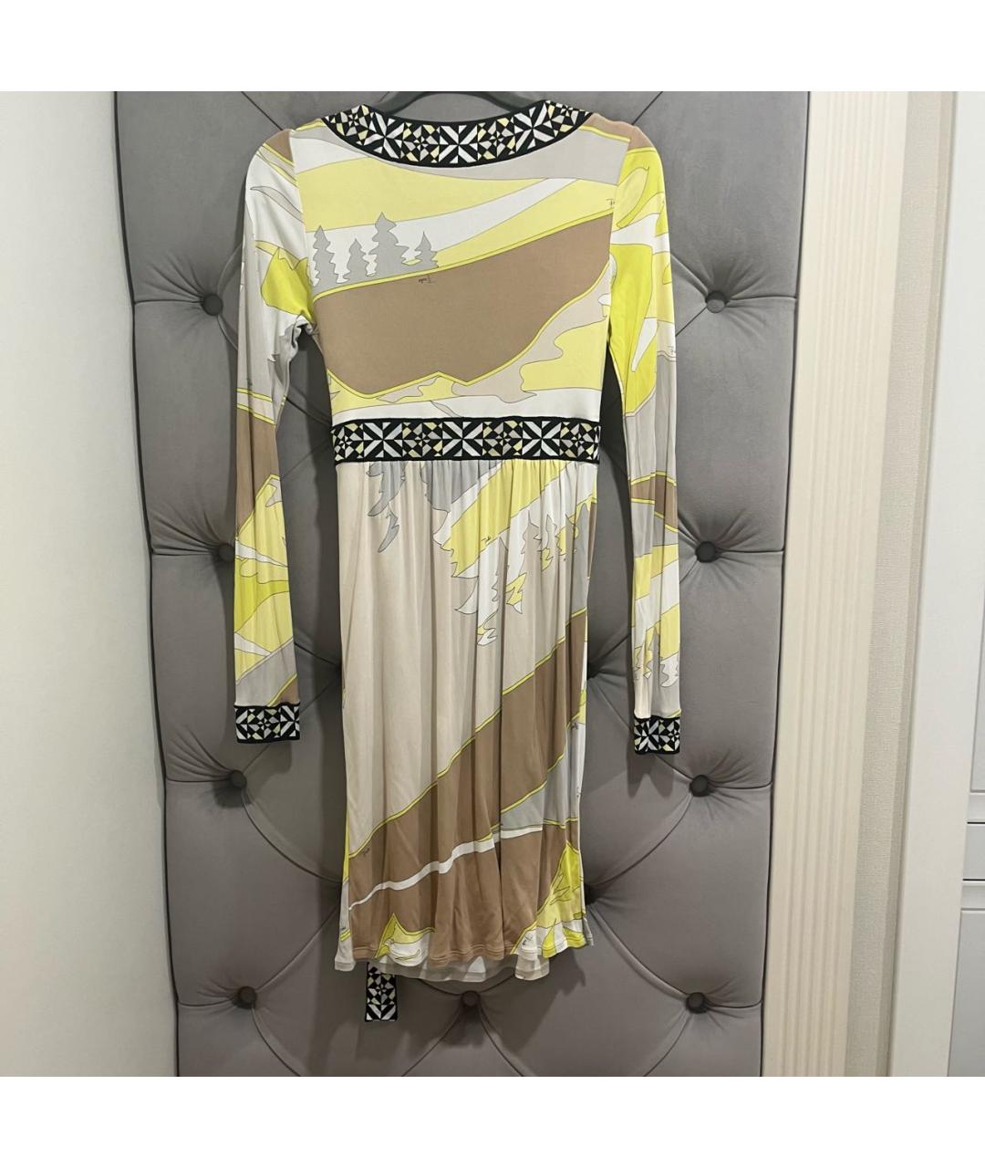EMILIO PUCCI Мульти вискозное платье, фото 2