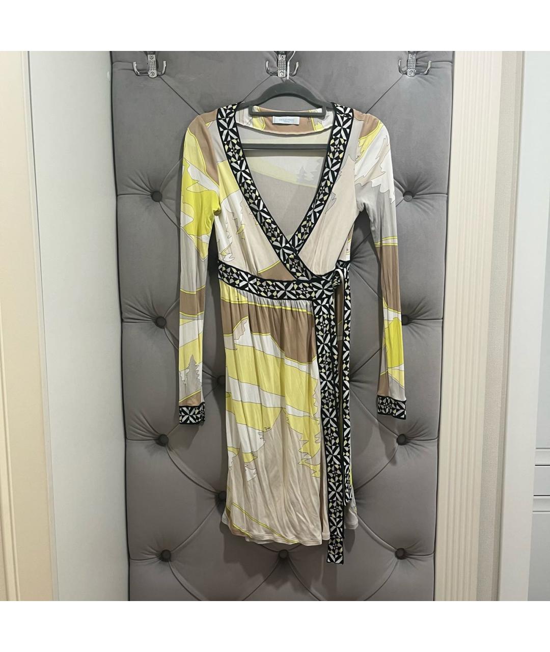 EMILIO PUCCI Мульти вискозное платье, фото 4