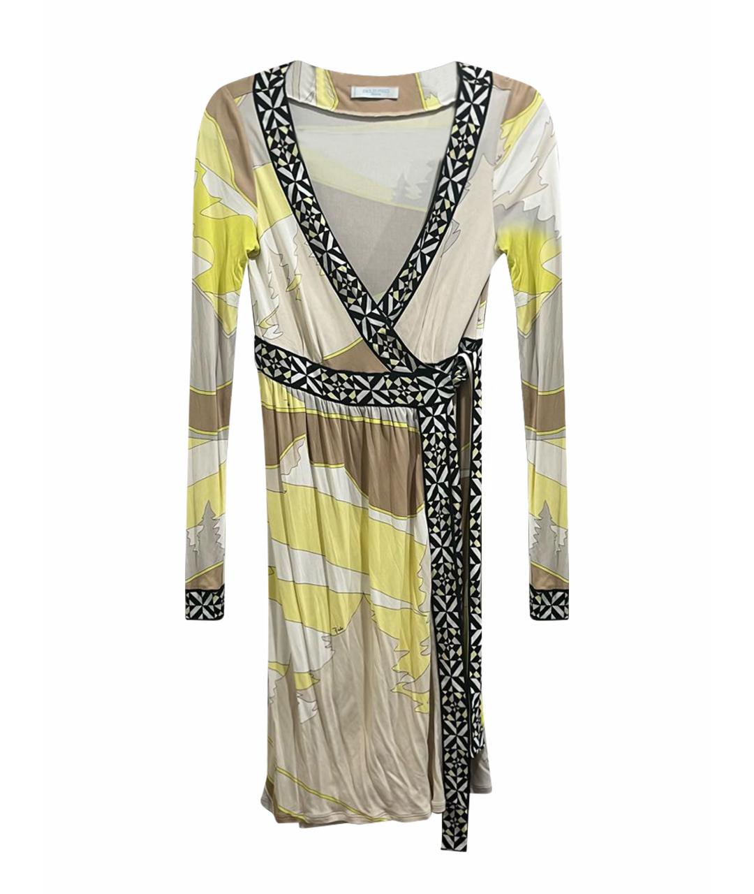 EMILIO PUCCI Мульти вискозное платье, фото 1