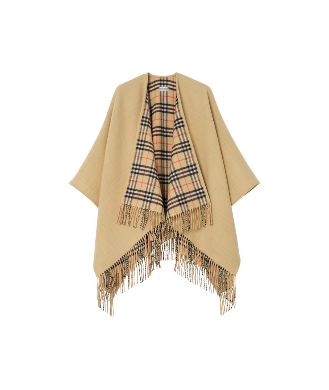 BURBERRY Бежевое шерстяное пальто, фото 1