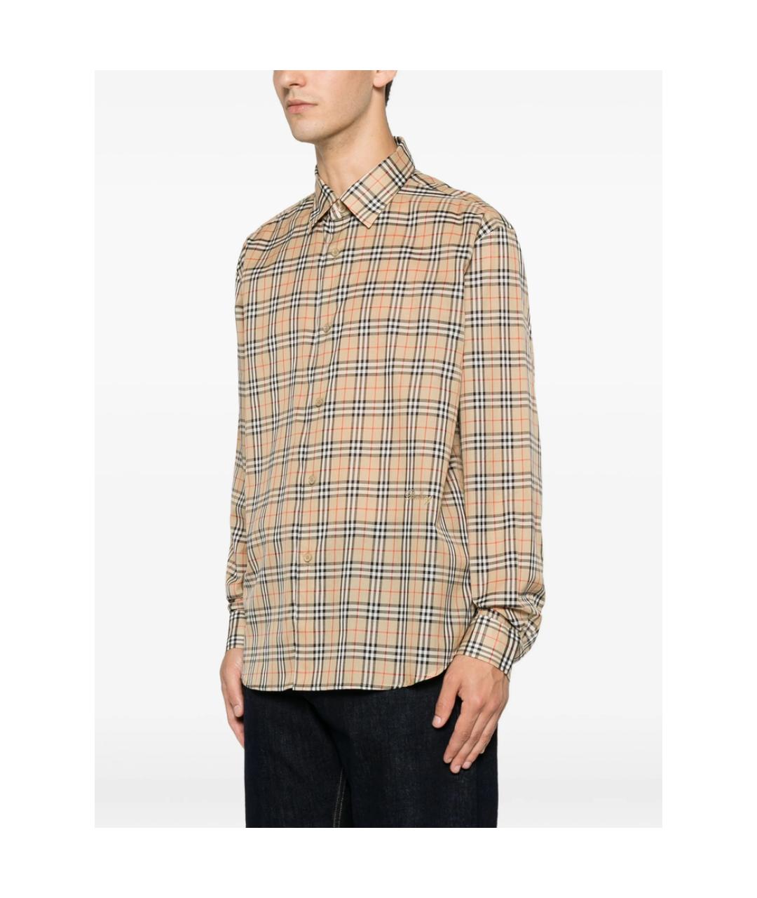 BURBERRY Мульти хлопковая кэжуал рубашка, фото 2