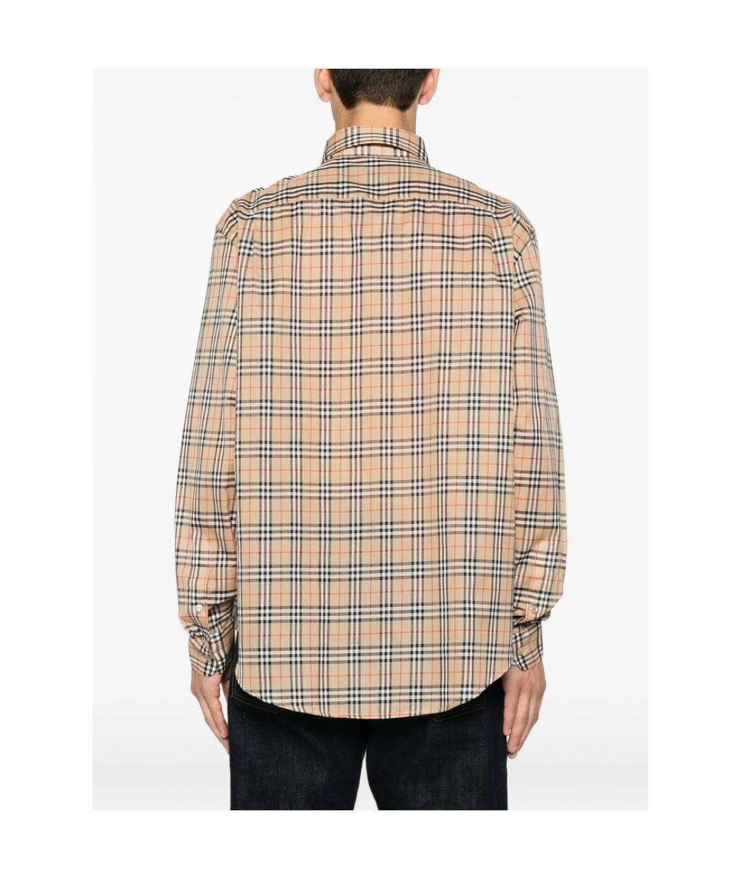 BURBERRY Мульти хлопковая кэжуал рубашка, фото 4