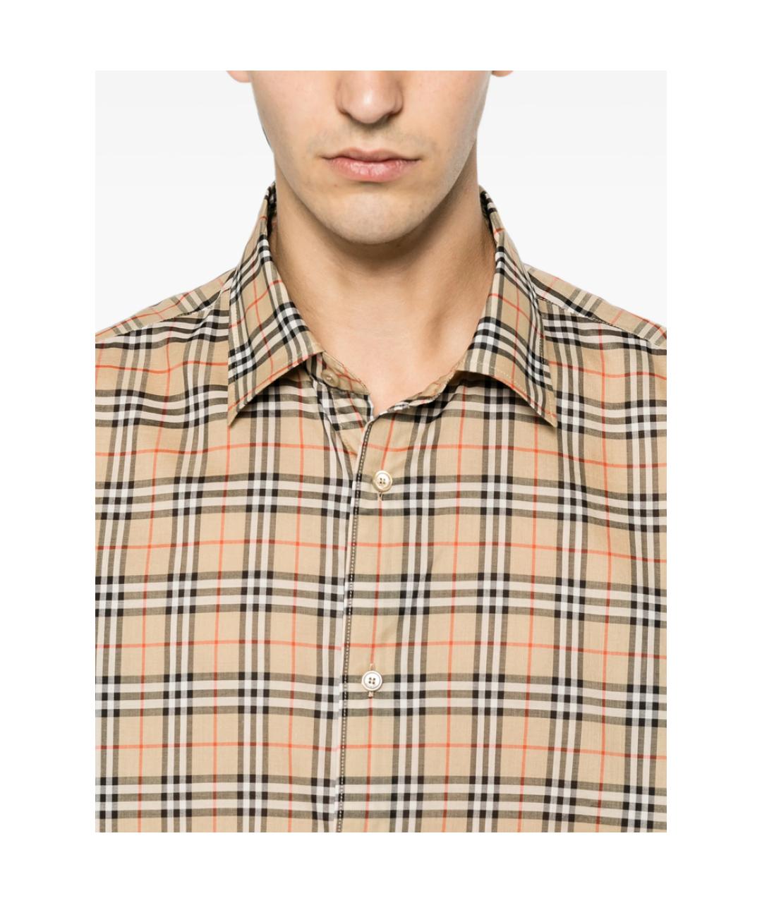 BURBERRY Мульти хлопковая кэжуал рубашка, фото 3