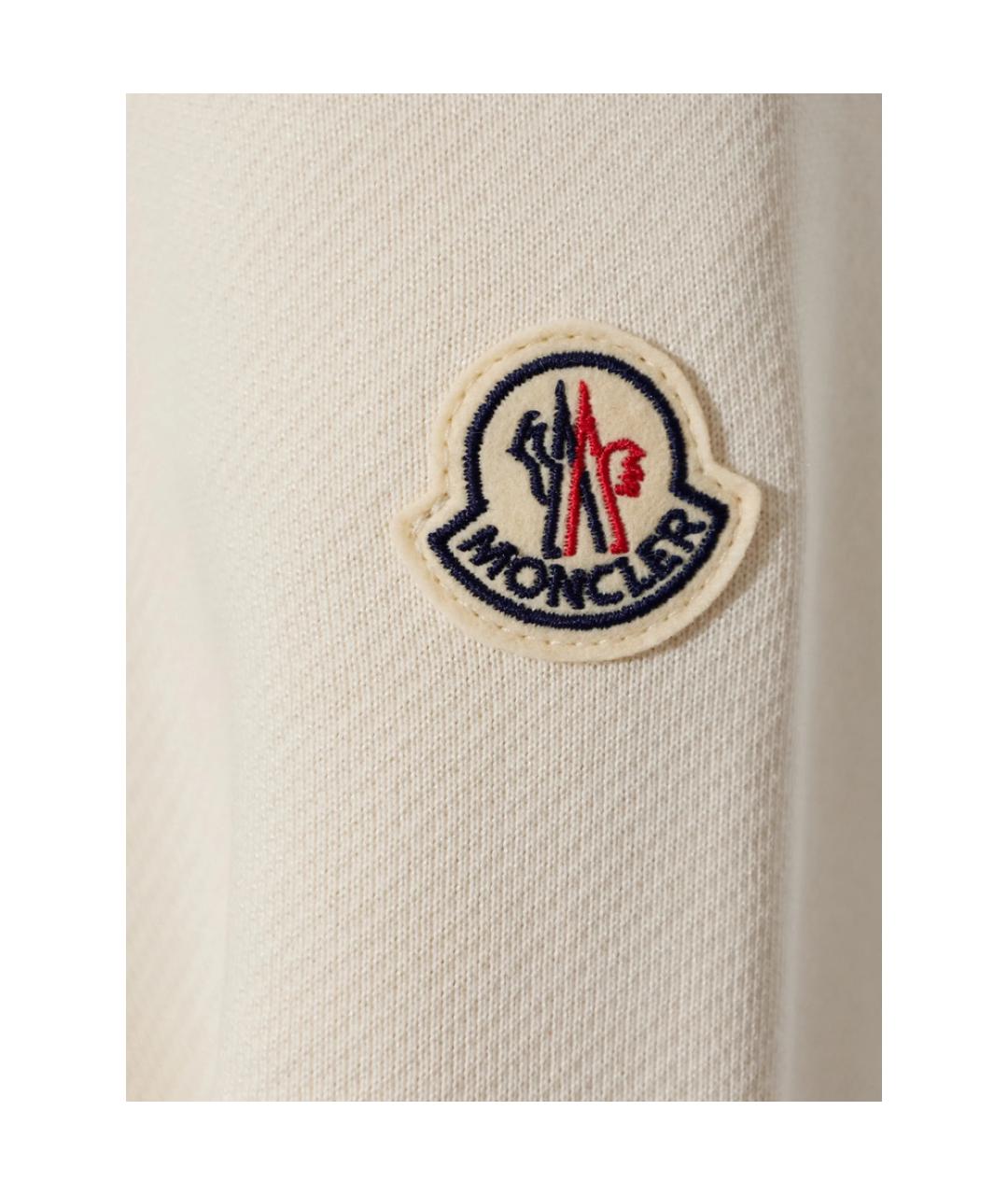 MONCLER Белая полиэстеровая куртка, фото 6