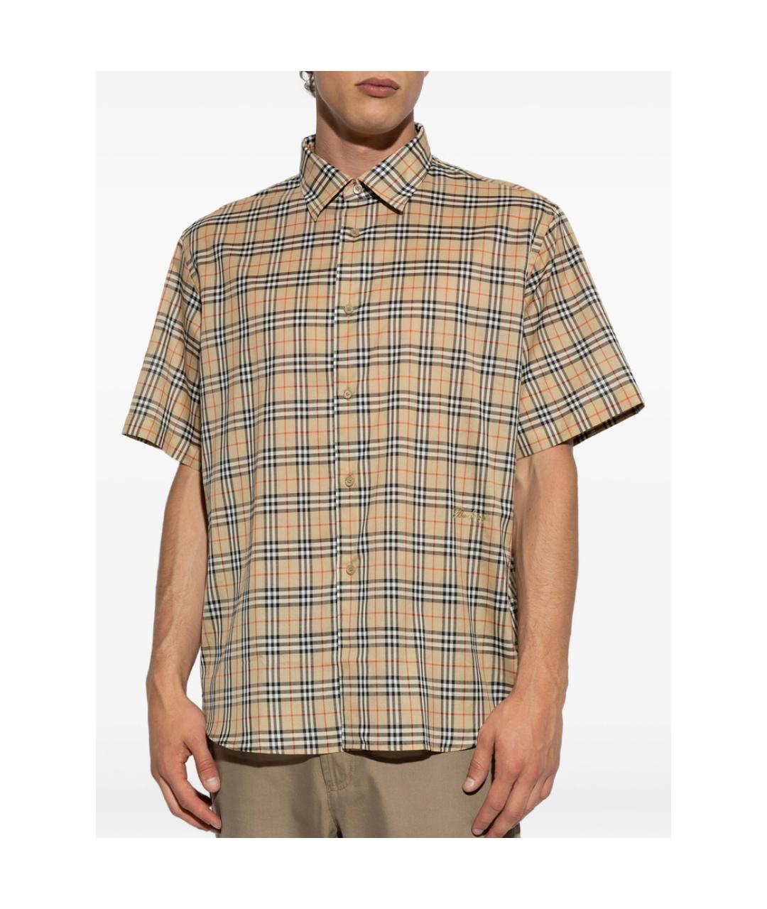 BURBERRY Мульти хлопковая кэжуал рубашка, фото 2
