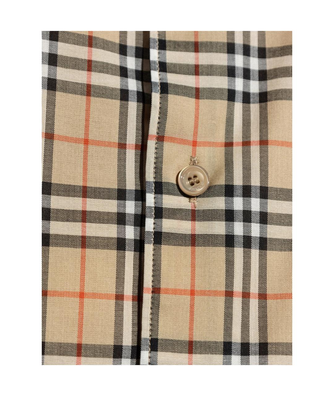 BURBERRY Мульти хлопковая кэжуал рубашка, фото 3
