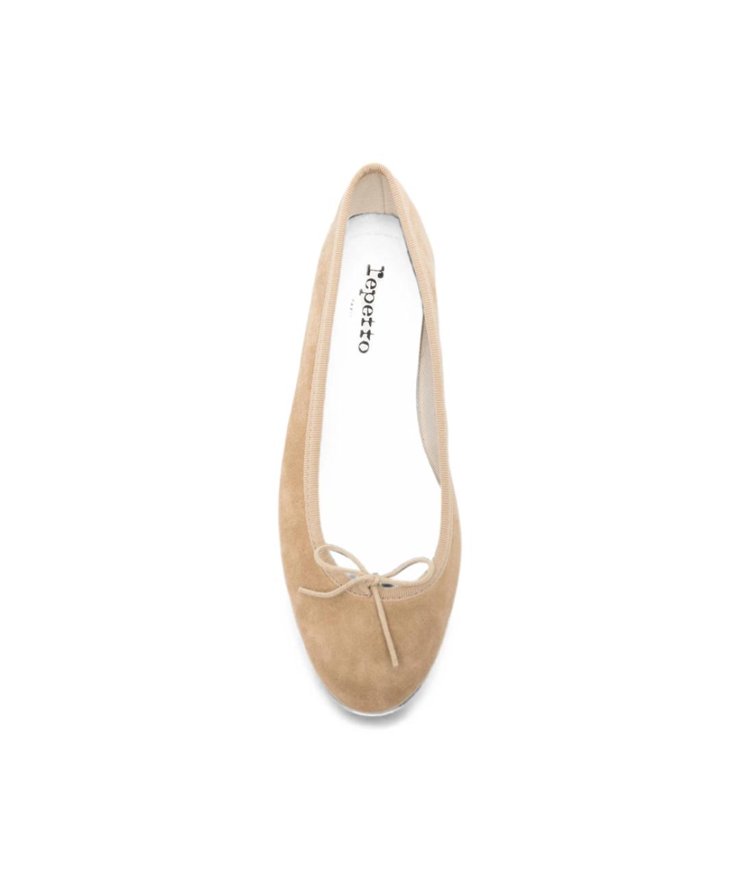 REPETTO Бежевые замшевые балетки, фото 3