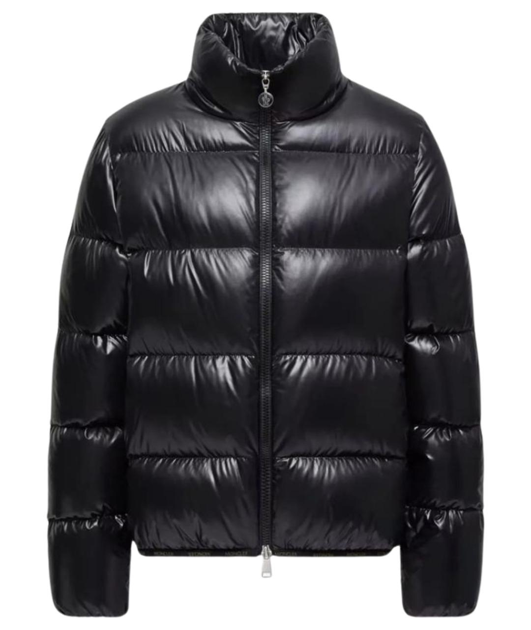 MONCLER Черный полиамидовый пуховик, фото 1