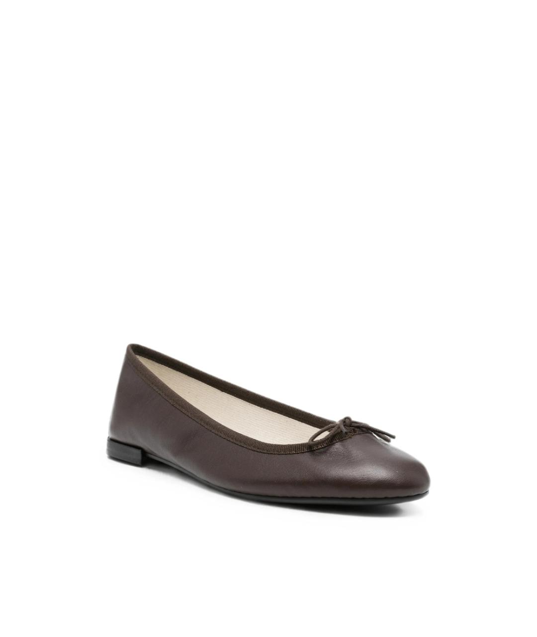 REPETTO Коричневые кожаные балетки, фото 4