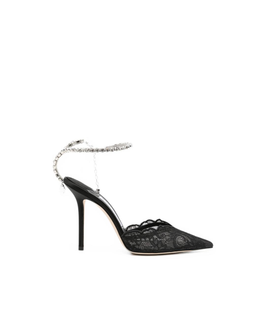 JIMMY CHOO Черные текстильные туфли, фото 1