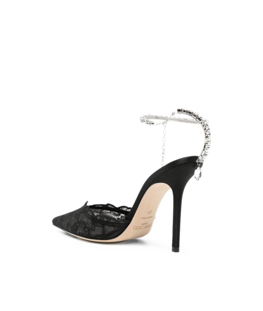 JIMMY CHOO Черные текстильные туфли, фото 4