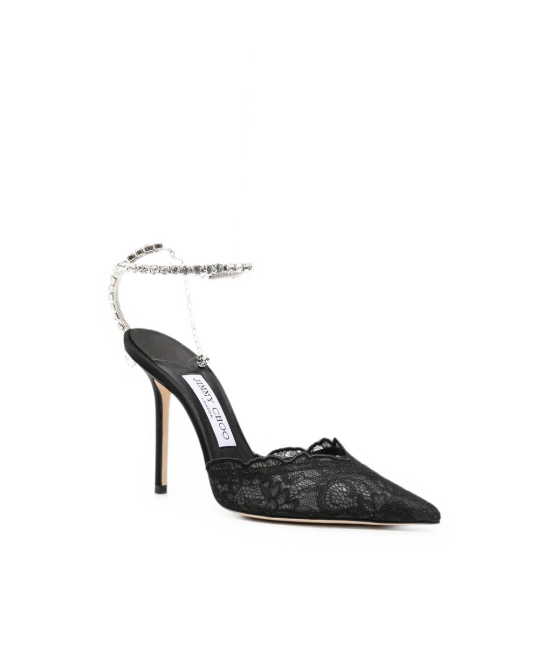 JIMMY CHOO Черные текстильные туфли, фото 3