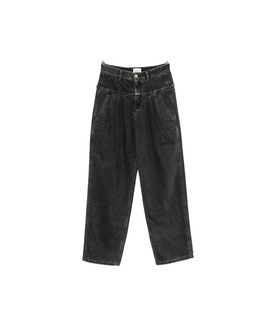 ISABEL MARANT ETOILE Черные хлопковые джинсы слим, фото 1